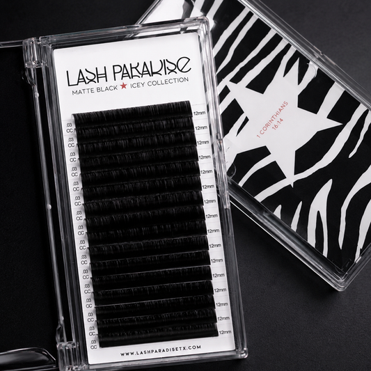 BLACK MATTE LASH TRAYS